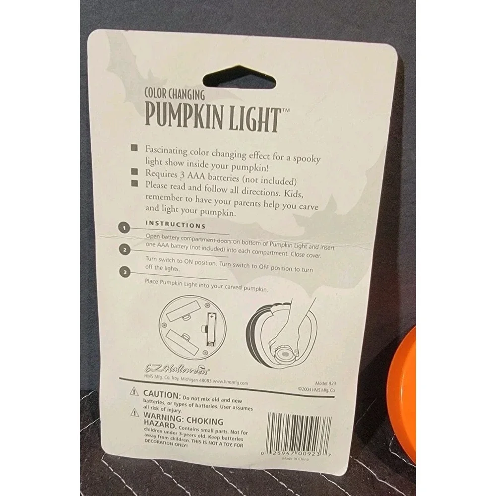 Vintage Kmart Color‎ Changing Pumpkin Lights